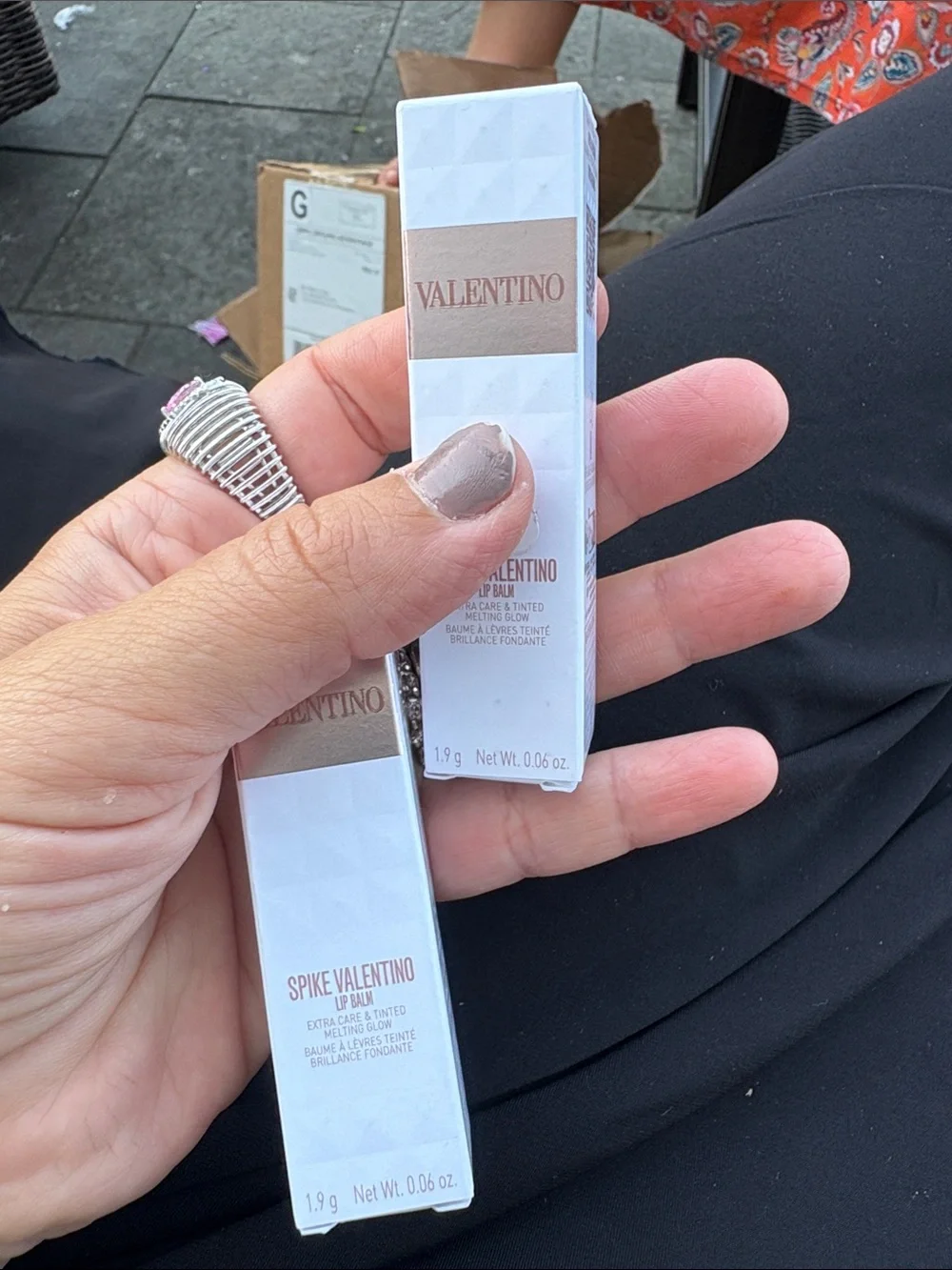 2  of them !!!!!Valentino Rose Gold Case with Pink Coral Lipstick